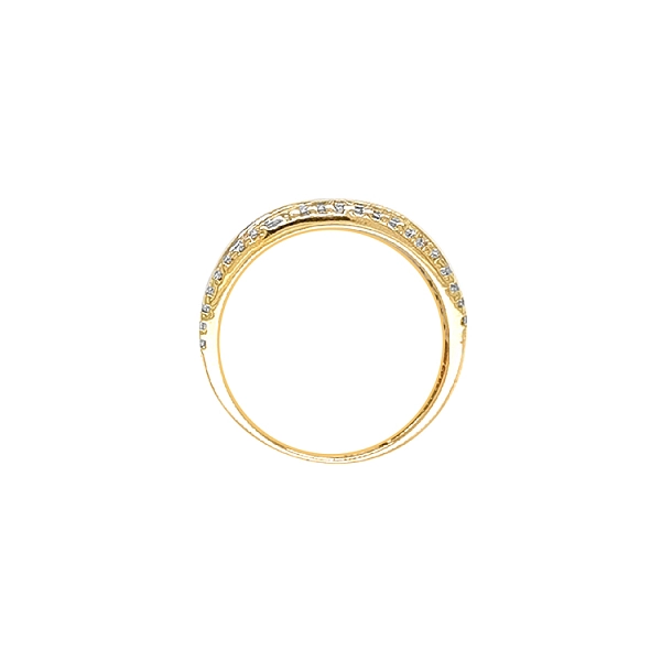 Goldring mit Zirkonen