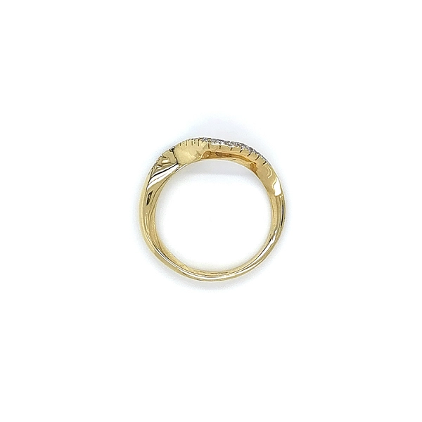 Goldring mit Zirkonen