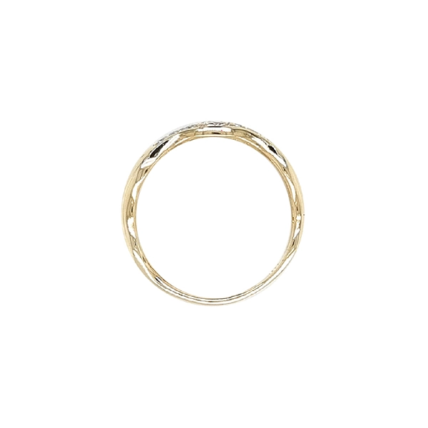 Goldring mit Zirkonen