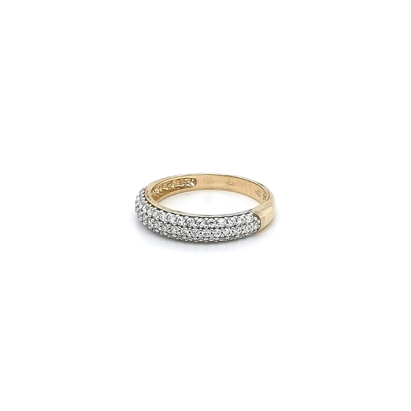 Goldring mit Zirkonen