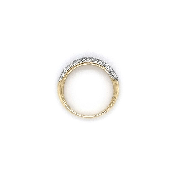 Goldring mit Zirkonen