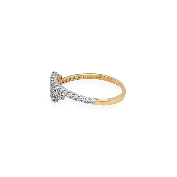 Goldring mit Zirkonen