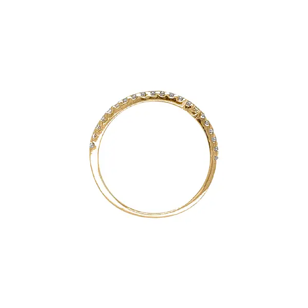 Goldring mit Zirkonen