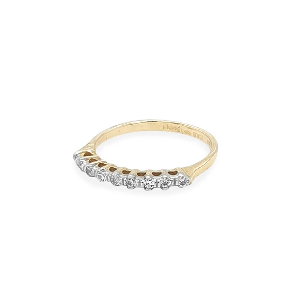 Goldring mit Zirkonen