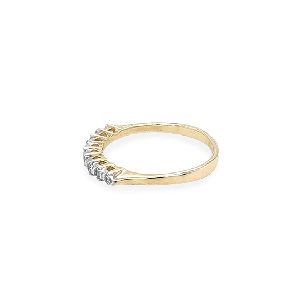 Goldring mit Zirkonen