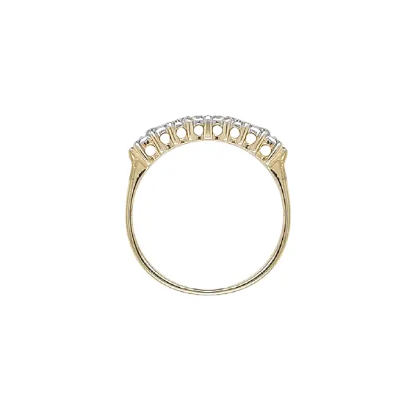 Goldring mit Zirkonen