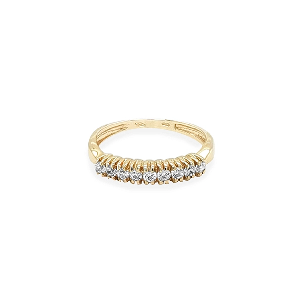 Goldring mit Zirkonen