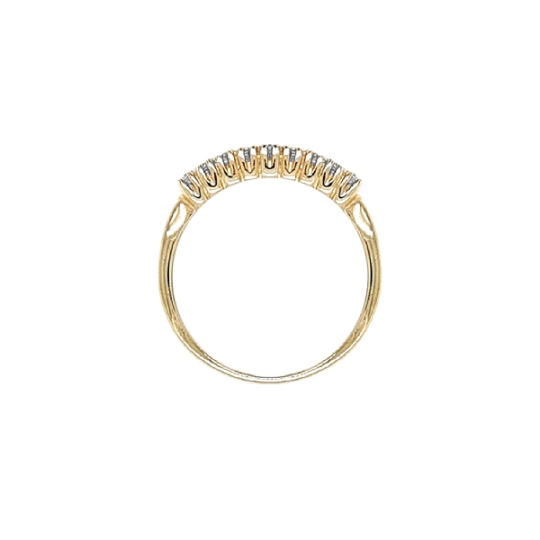 Goldring mit Zirkonen