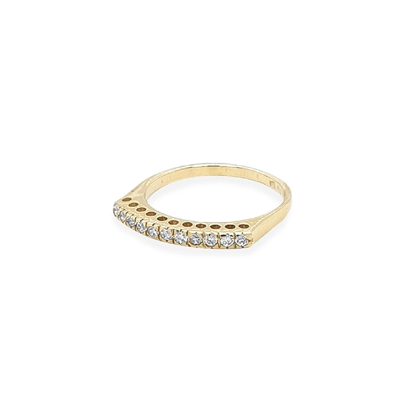 Goldring mit Zirkonen