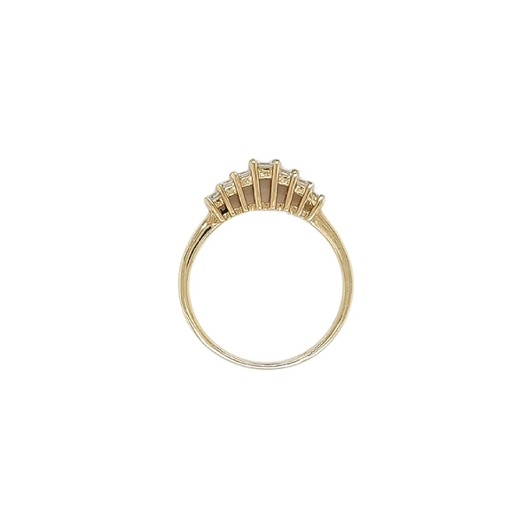 Goldring mit Zirkonen