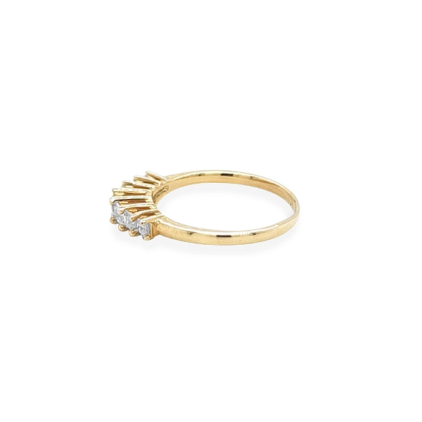 Goldring mit Zirkonen