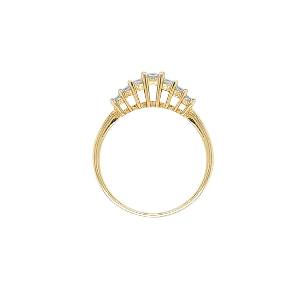 Goldring mit Zirkonen