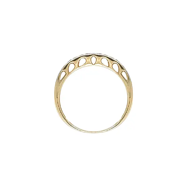 Goldring mit Zirkonen