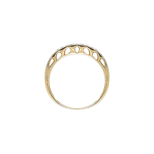 Goldring mit Zirkonen