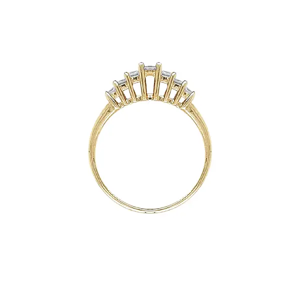 Goldring mit Zirkonen