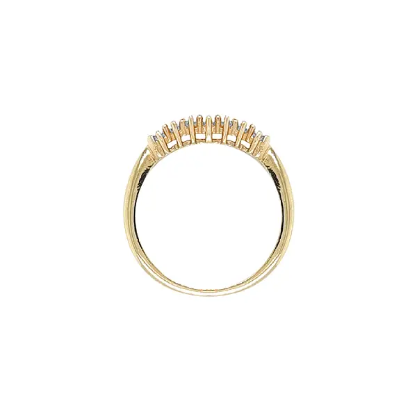 Goldring mit Zirkonen