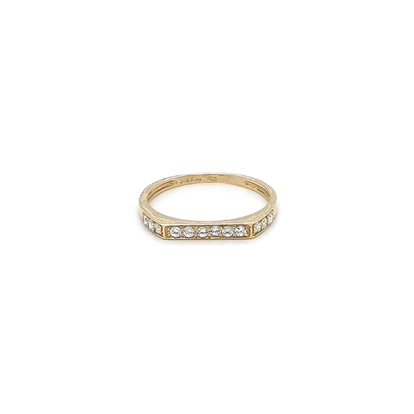 Goldring mit Zirkonen