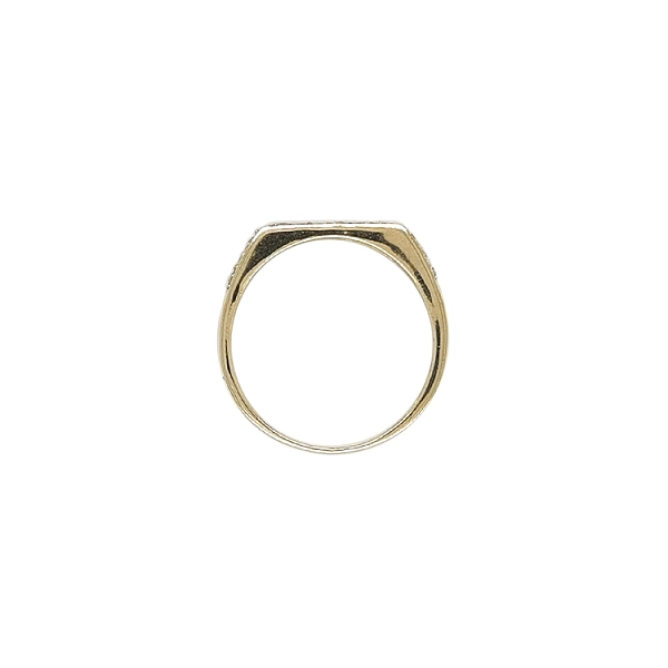Goldring mit Zirkonen