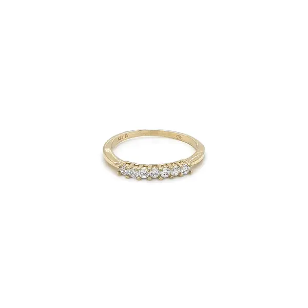 Goldring mit Zirkonia
