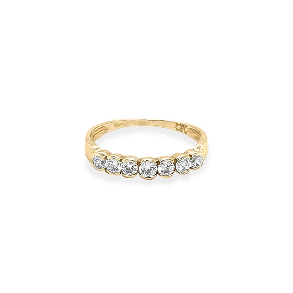 Goldring mit Zirkonen