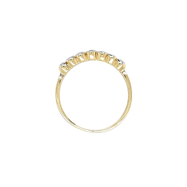 Goldring mit Zirkonen