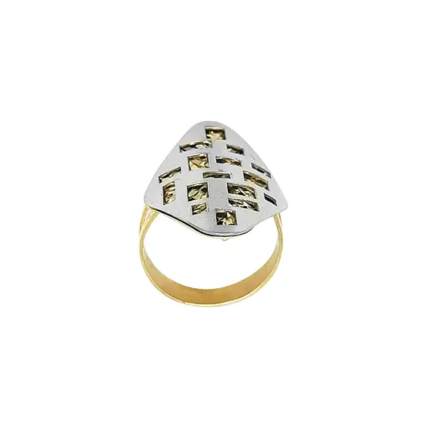 Goldring aus kombiniertem Gold