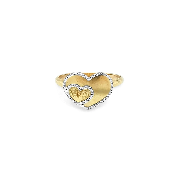 Goldring in Herzform