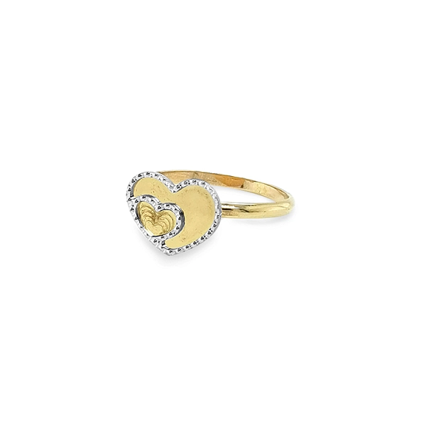 Goldring in Herzform