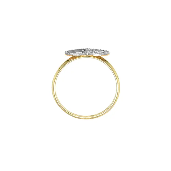 Goldring in Herzform