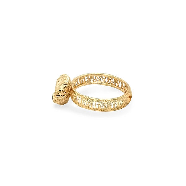 Goldring mit Zirkonen
