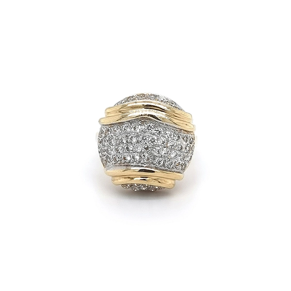 Goldring mit Zirkonen