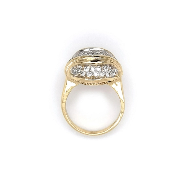 Goldring mit Zirkonen