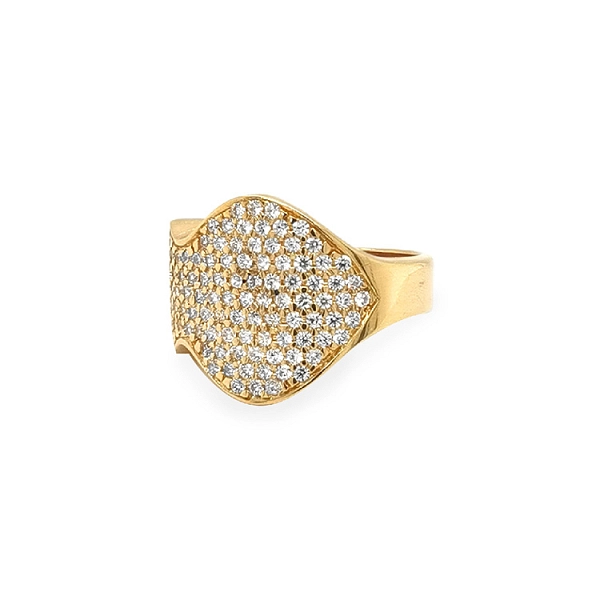 Goldring mit Zirkonen