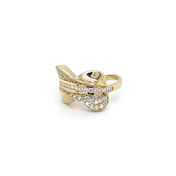 Goldring mit Zirkonen