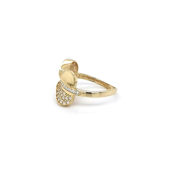 Goldring mit Zirkonen