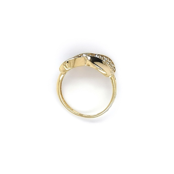 Goldring mit Zirkonen