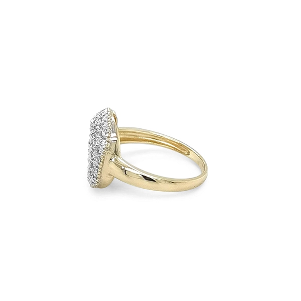 Goldring mit Zirkonen