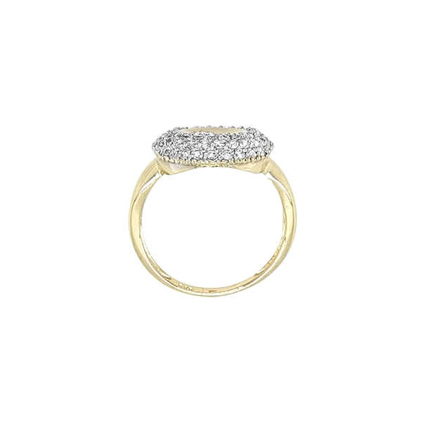 Goldring mit Zirkonen