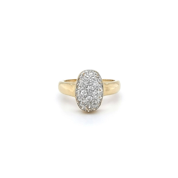 Goldring mit Zirkonen