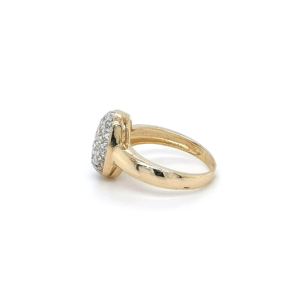 Goldring mit Zirkonen