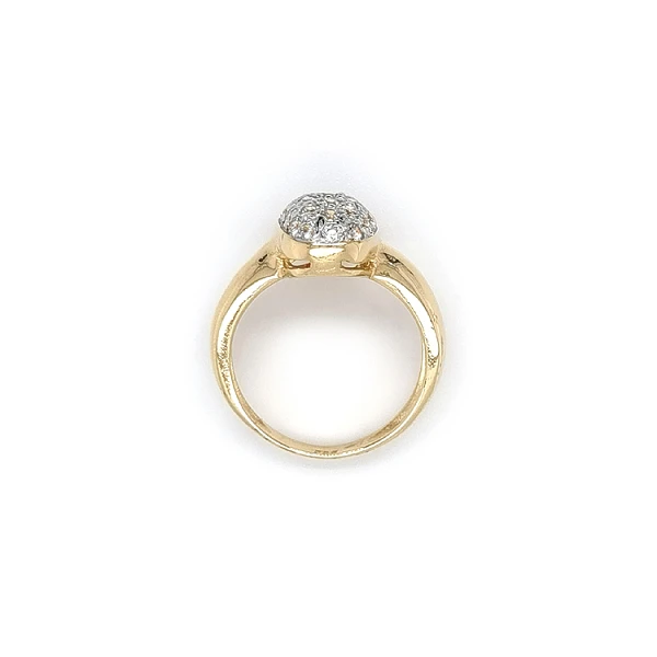 Goldring mit Zirkonen