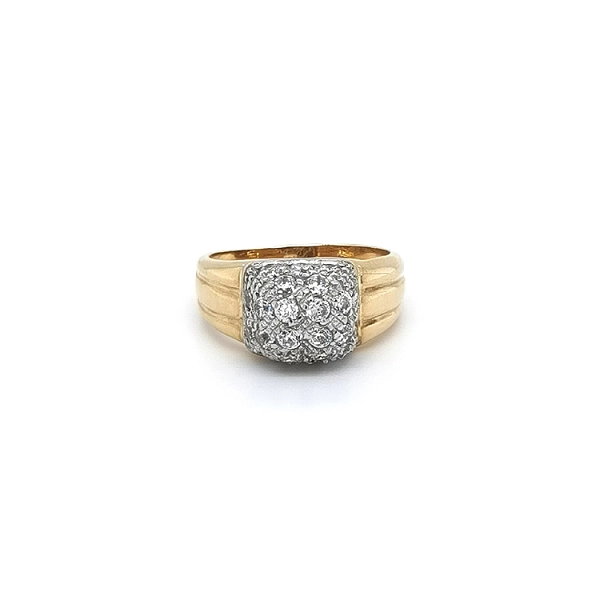 Goldring mit Zirkonen