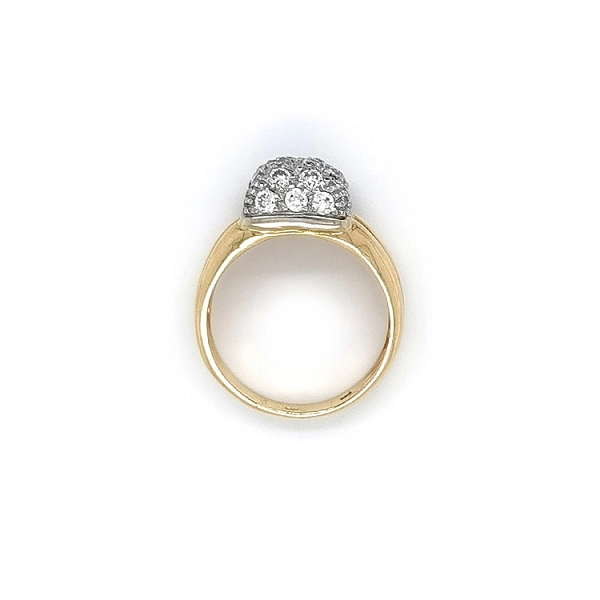 Goldring mit Zirkonen