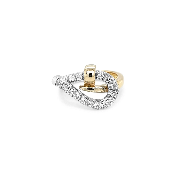 Goldring mit Zirkonen