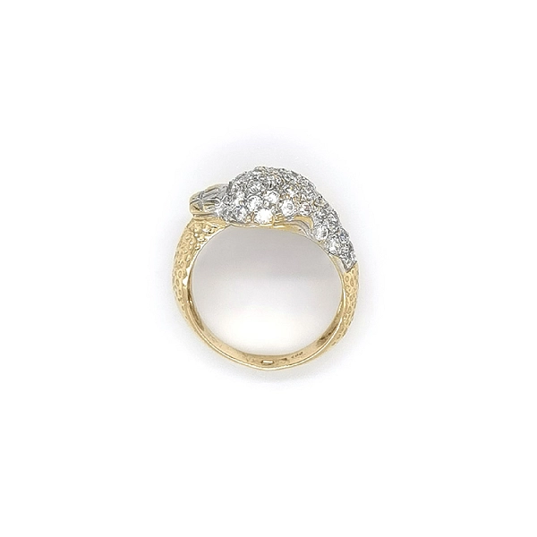 Goldring mit Zirkonen