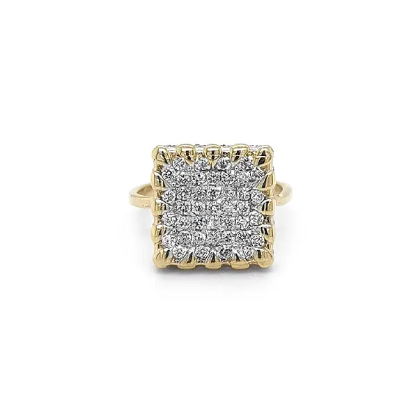 Goldring mit Zirkonen