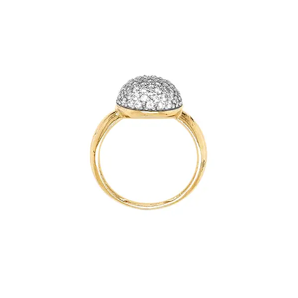 Goldring mit Zirkonen