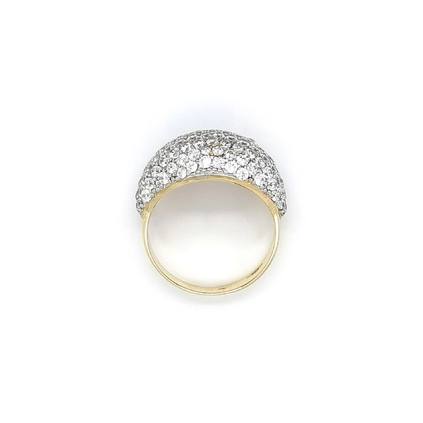Goldring mit Zirkonen