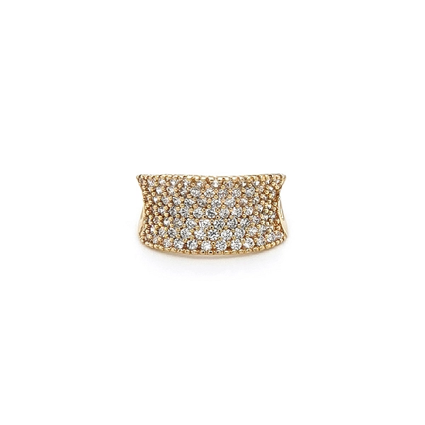 Goldring mit Zirkonen