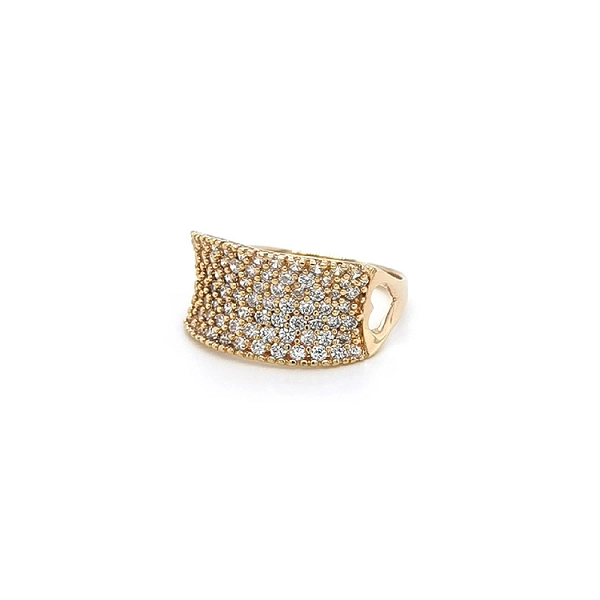 Goldring mit Zirkonen